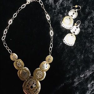 Sterling silver necklace and matching earrings